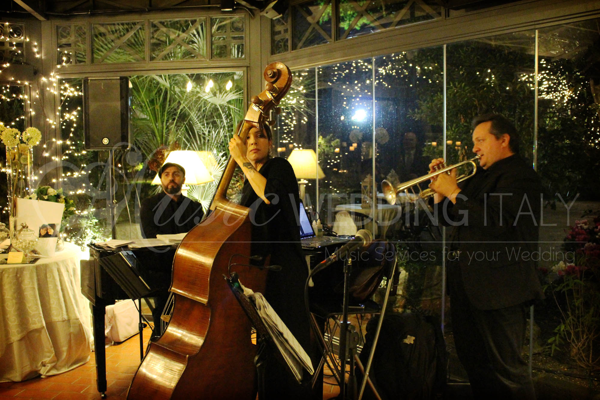 trio jazz and swing for wedding in italy